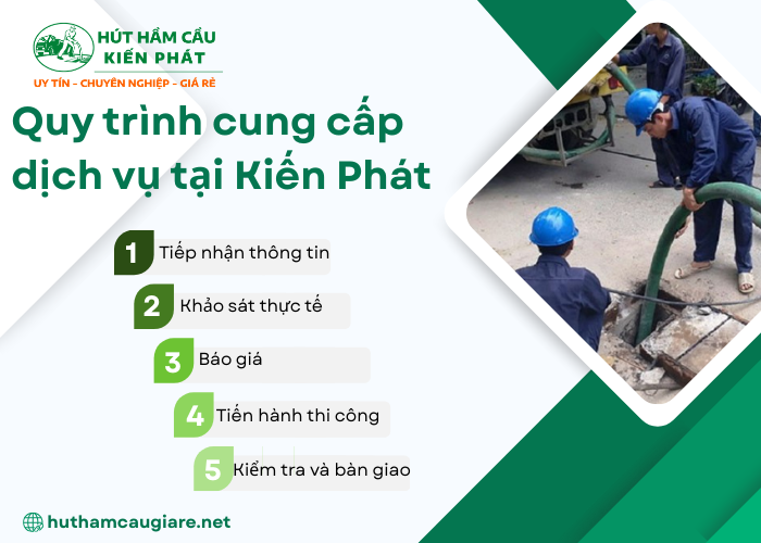 Quy trình rút hầm cầu tại Kiến Phát