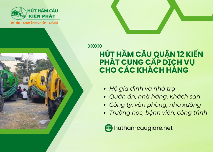 Kiến Phát cung cấp dịch vụ cho các hộ gia đình và nhiều nơi khác nhau