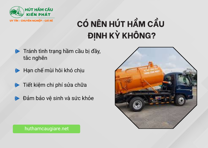 Những lý do nên hút hầm cầu định kỳ 