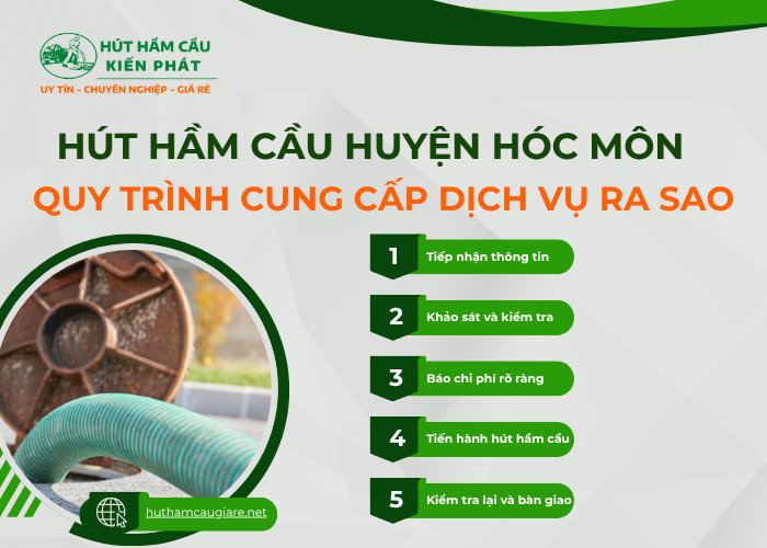 Tại sao dịch vụ hút hầm cầu huyện Hóc Môn tại Kiến Phát lại được nhiều lựa chọn?